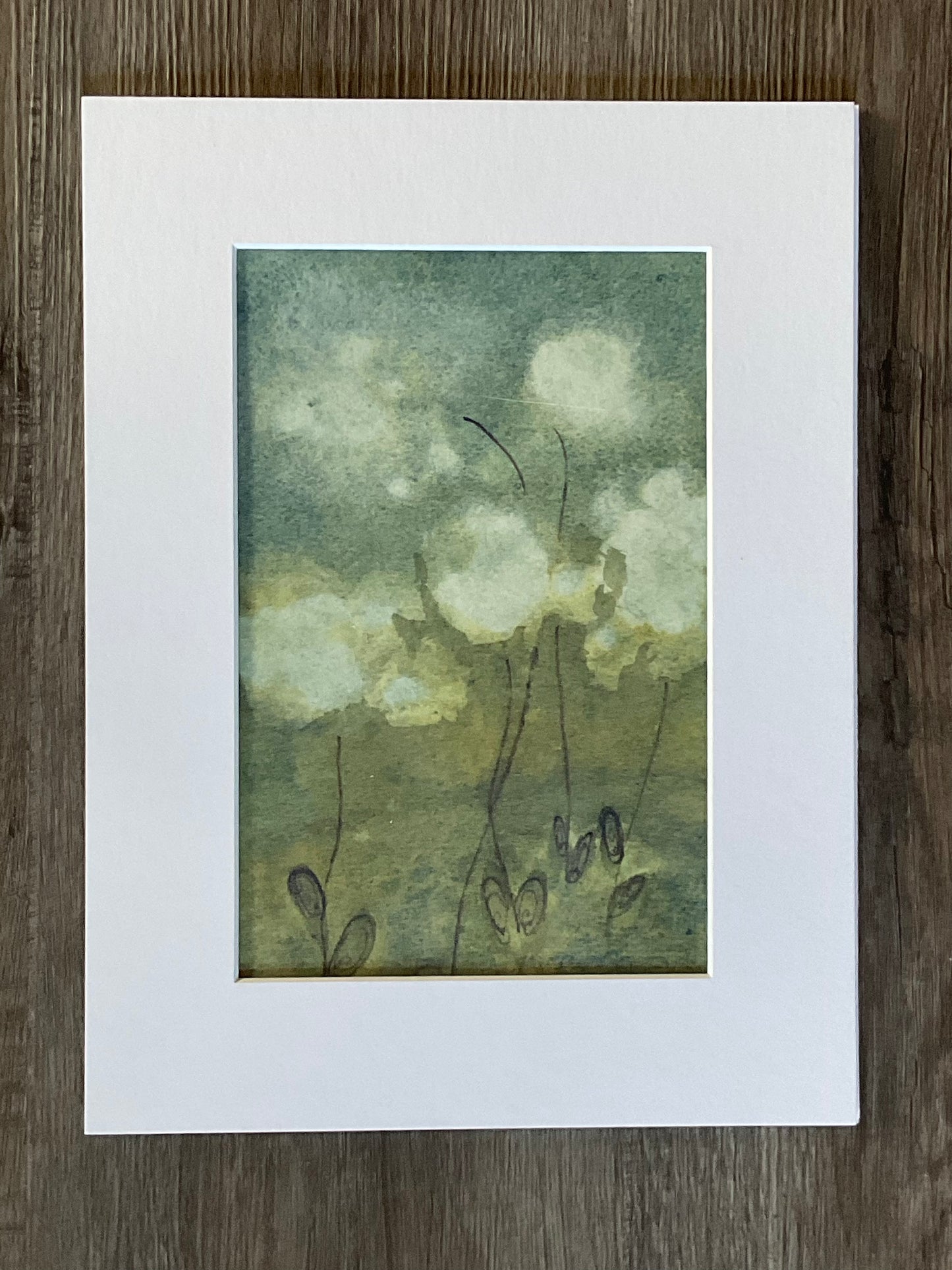 White Roses – Original 12x9” Watercolor by K.L. Rockwell (Matted & Ready to Frame)