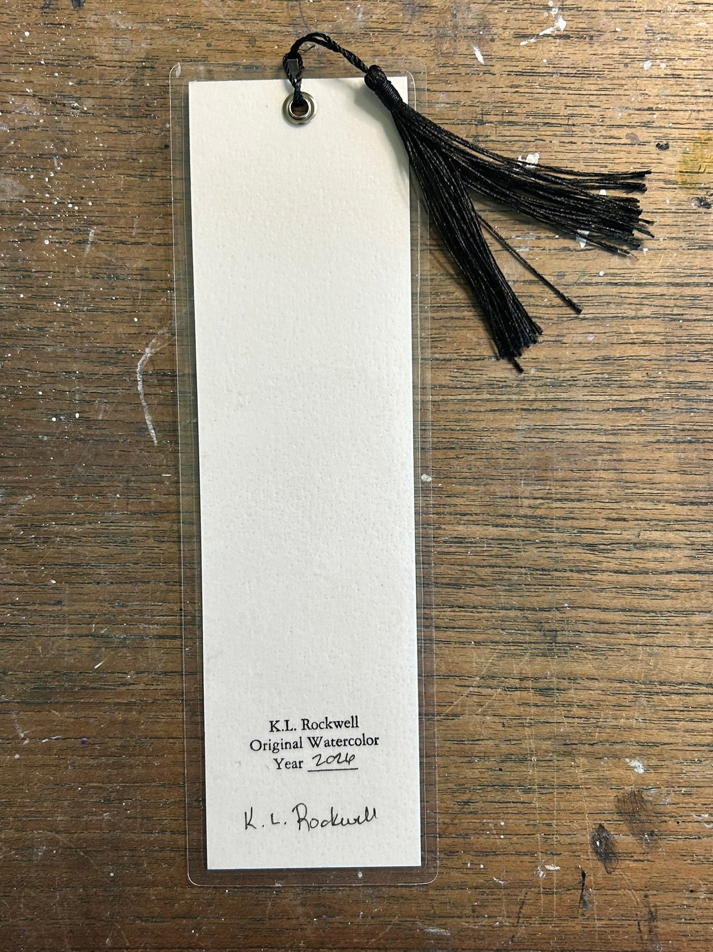 Lone Sentinel — Original Hand-Painted Watercolor Bookmark by K.L. Rockwell (2.5" x 8")