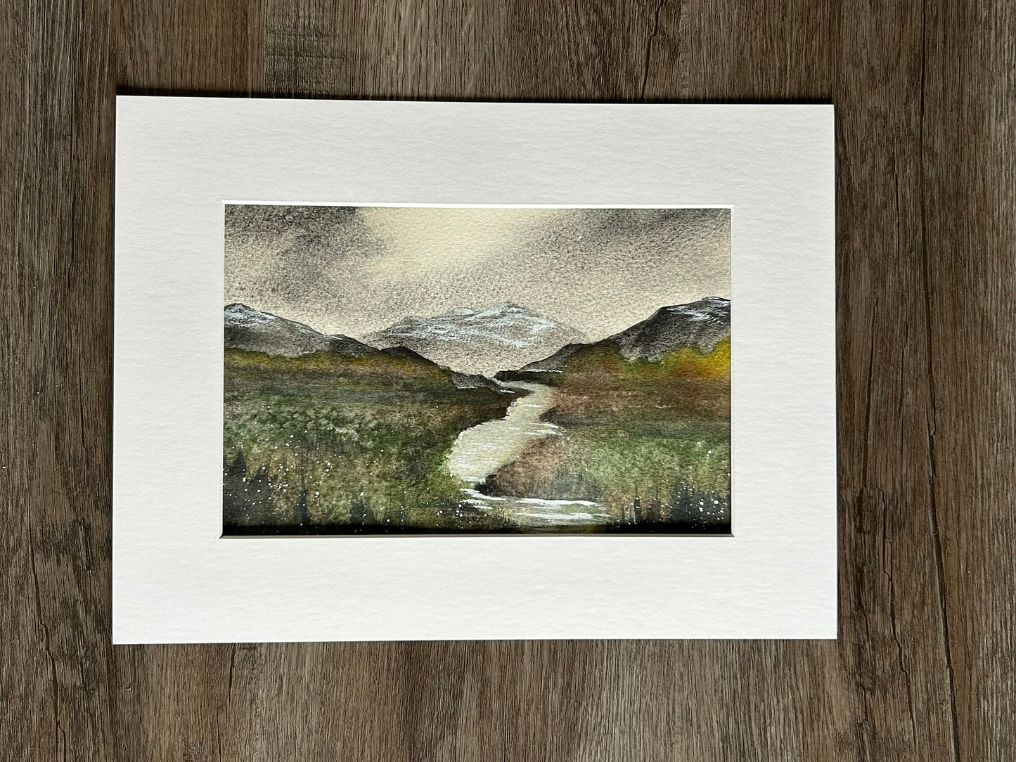 High-Meadow Creek – Original 9x12” Watercolor by K.L. Rockwell (Matted & Ready to Frame)