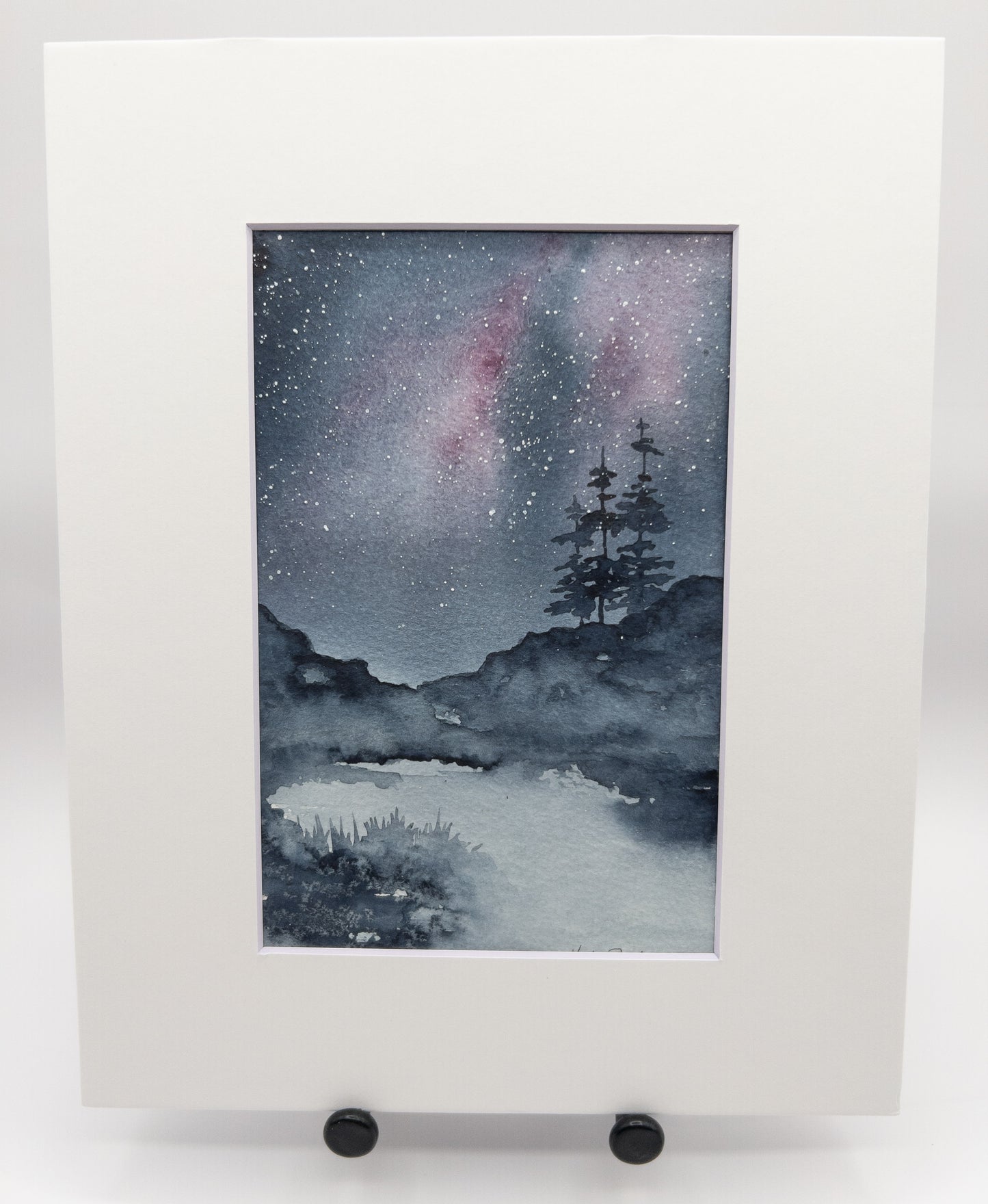 Celestial Passage – Original Watercolor by K.L. Rockwell (Matted 10" x 8")