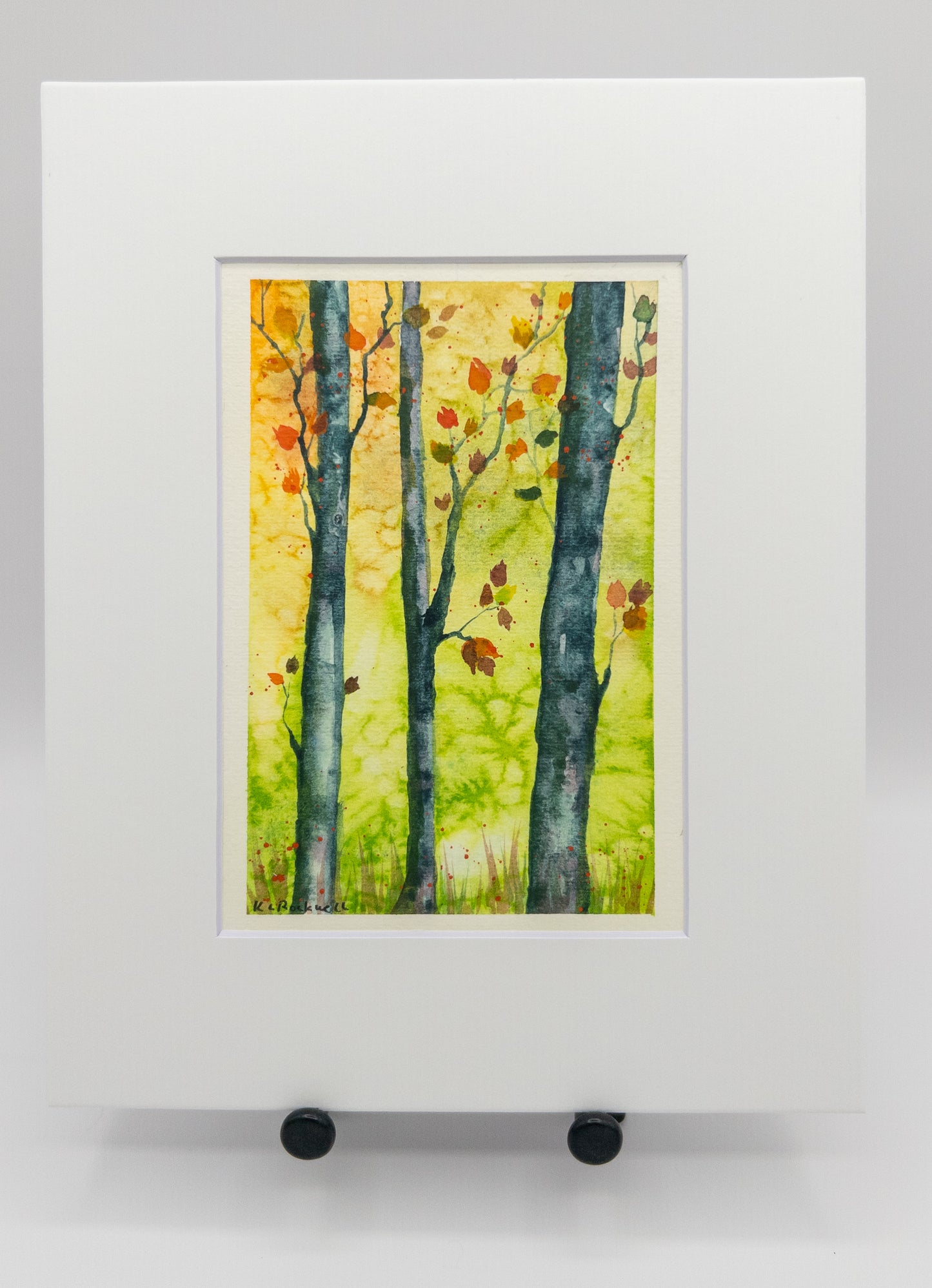 Amber Grove - Original Watercolor by K.L. Rockwell (Matted 8" x 10")