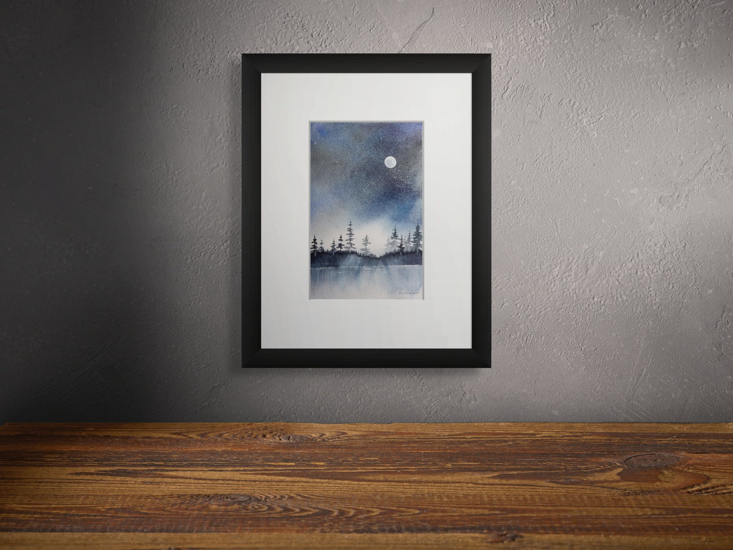 No Words – Original Watercolor by K.L. Rockwell (Matted 14" x 11")