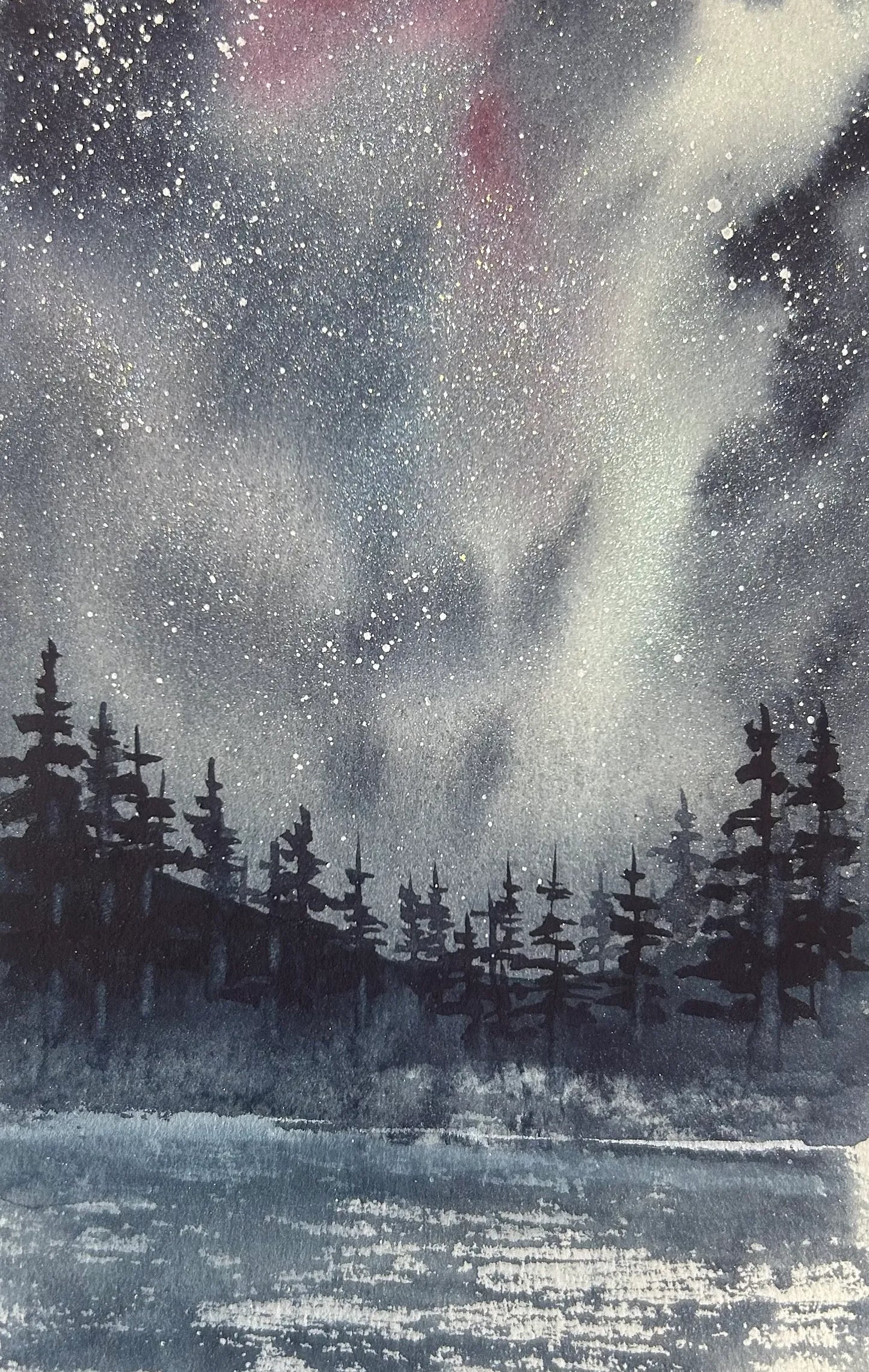 The Aurora Over Water