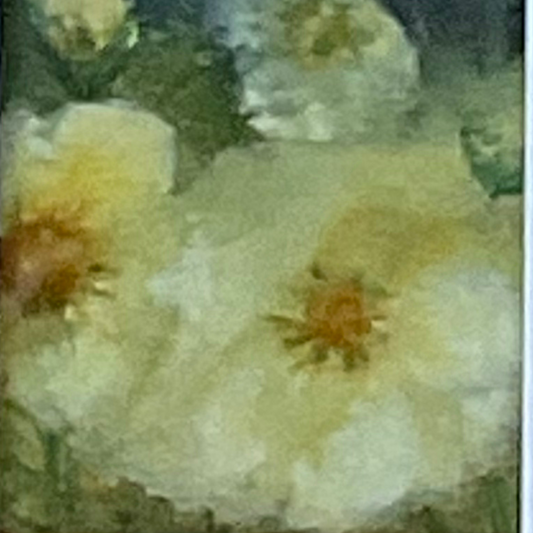 Anemones – Original 10x8” Watercolor by K.L. Rockwell (Matted & Ready to Frame)