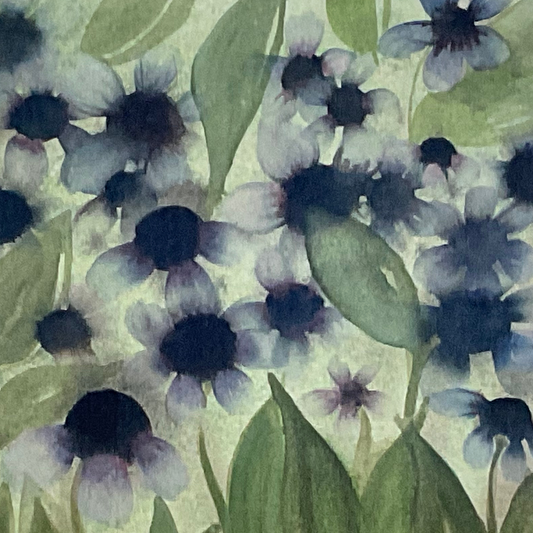 Ethereal Flower Patch – Original 12x16” Watercolor by K.L. Rockwell (Matted & Ready to Frame)
