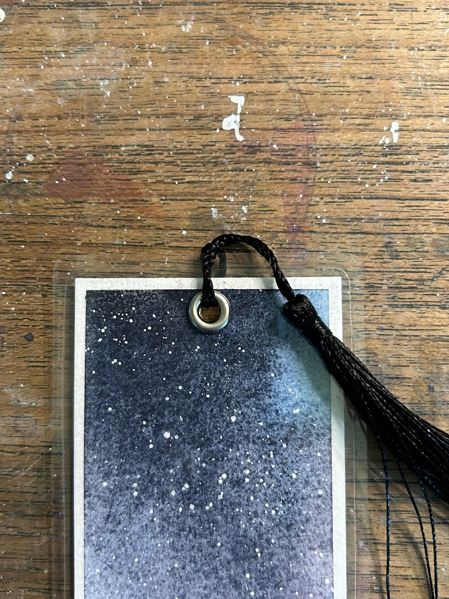 Sea of Mist — Original Hand-Painted Watercolor Bookmark by K.L. Rockwell (2.5" x 8")