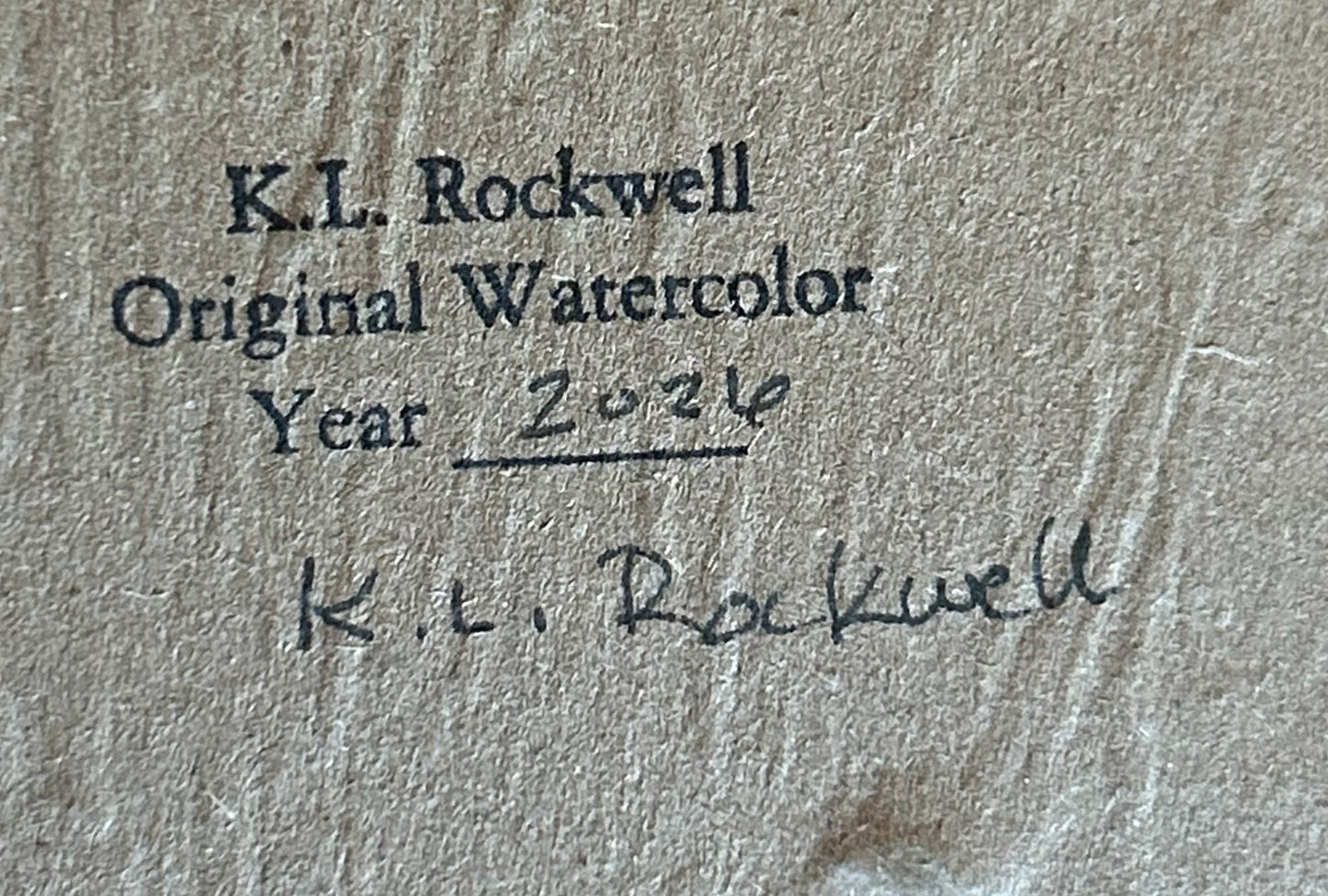 Egret Moon - Original Mixed Media Painting by K.L. Rockwell (7" x 5", Ready to Hang)