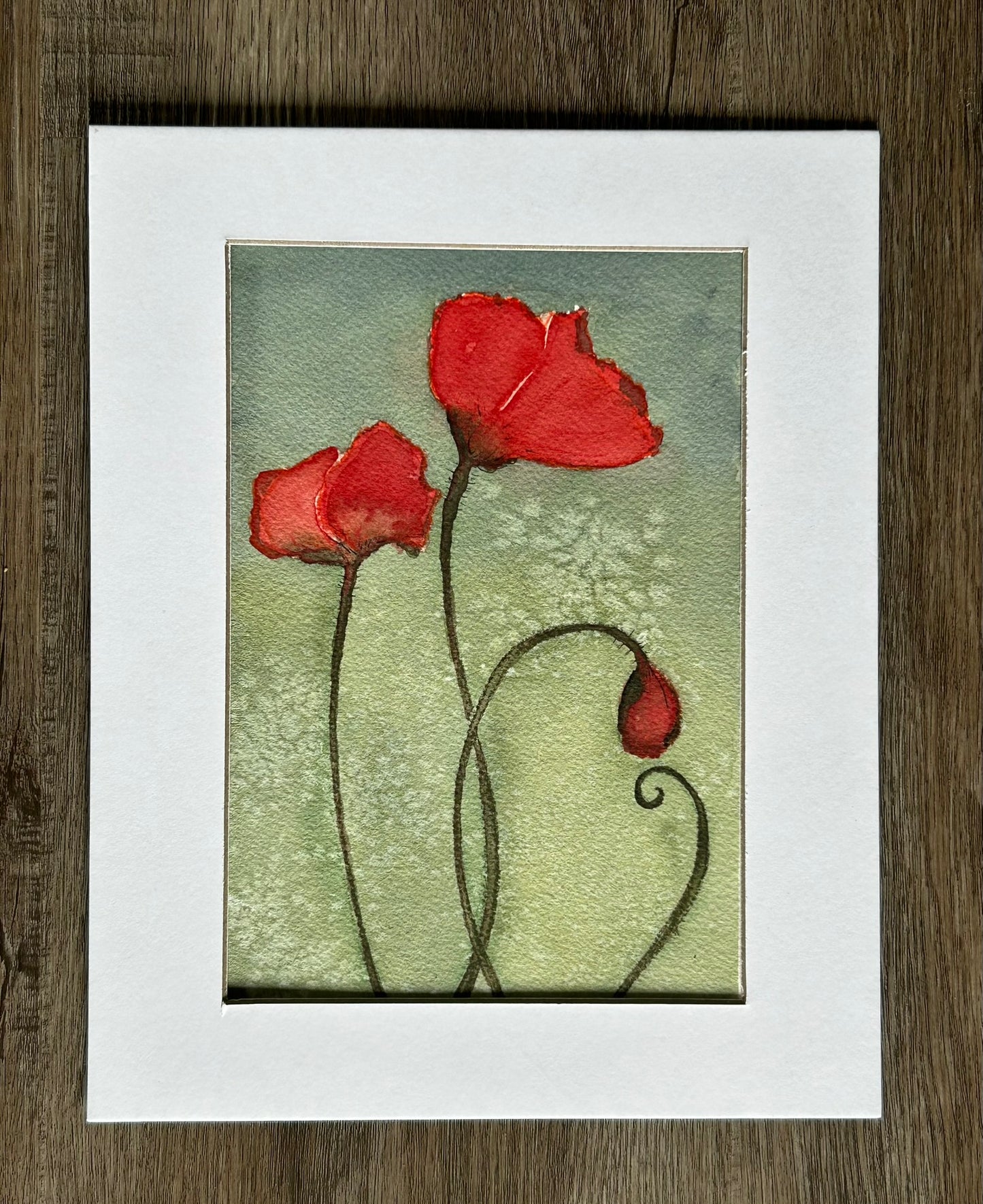 "Tall Poppies II" - Original Watercolor Painting