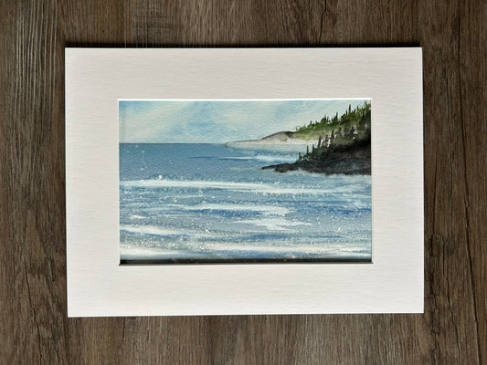 "North Of Boiler Bay" - Original Watercolor Painting