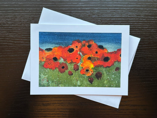 "Poppies" - Art Card