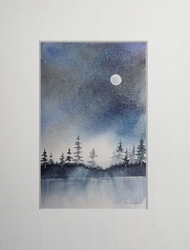 No Words – Original Watercolor by K.L. Rockwell (Matted 14" x 11")