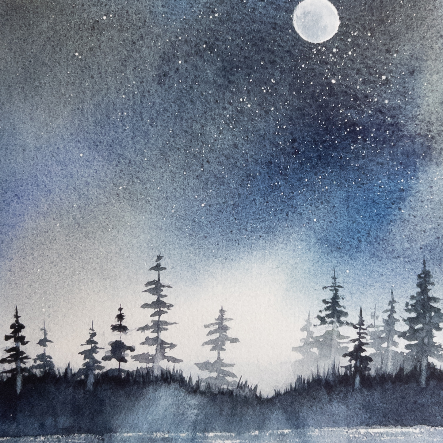 No Words – Original Watercolor by K.L. Rockwell (Matted 14" x 11")