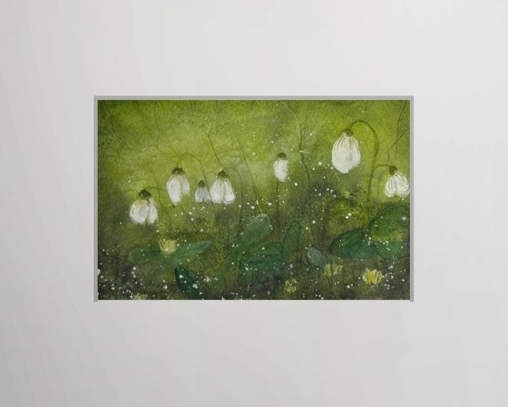 Snowdrops: Original Watercolor by K.L. Rockwell