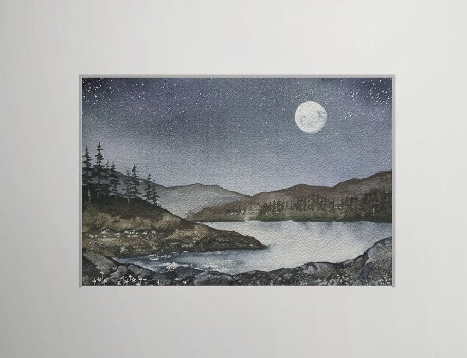 Spring Night in Oregon – Original Watercolor by K.L. Rockwell
