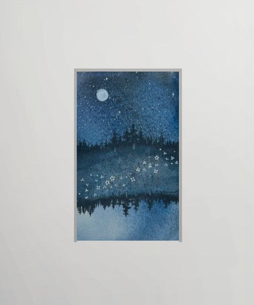 Upside Down - Original Watercolor by K.L. Rockwell (Matted 8" x 10")